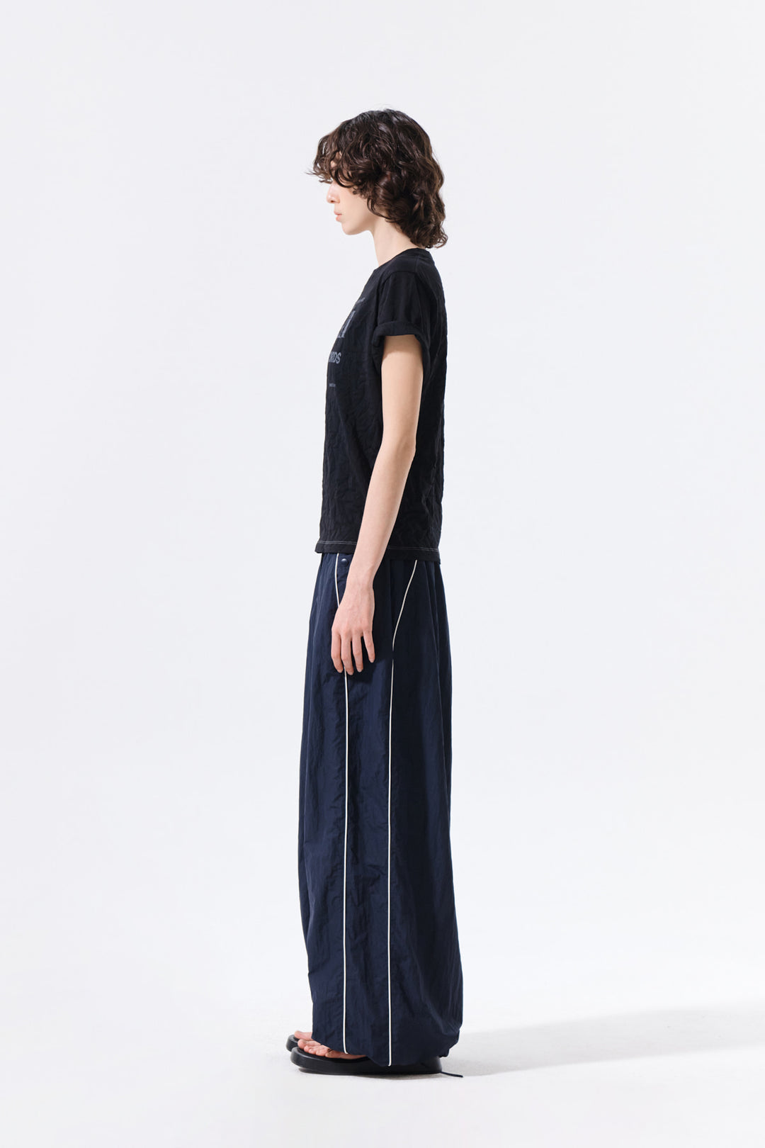 Matin Kim 16 Logo Track Pants — Navy blue
