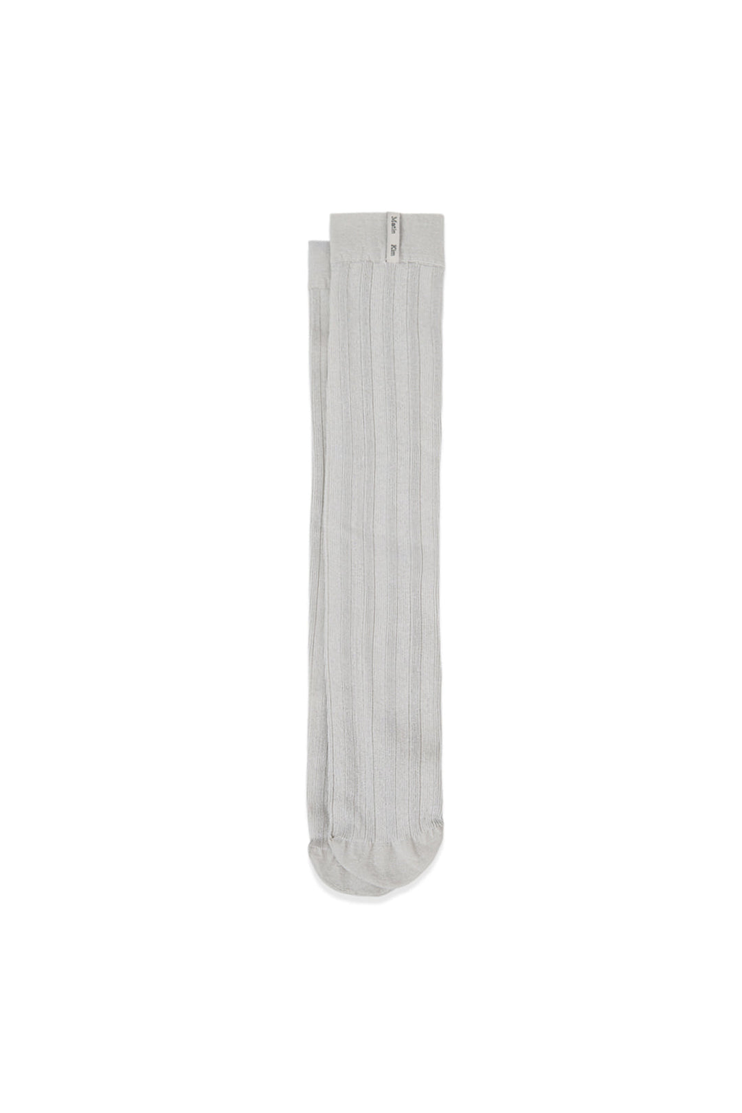 Matin Kim Metal Ribbed Stocking Socks — Ivory