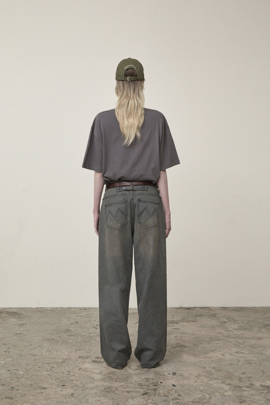 Matin Kim Vintage Logo Graphic Top — Charcoal