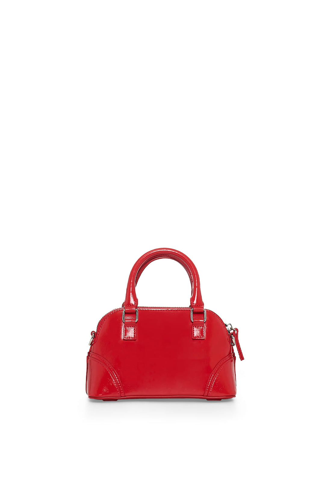 Matin Kim Curve Zip Mini Bag — Red
