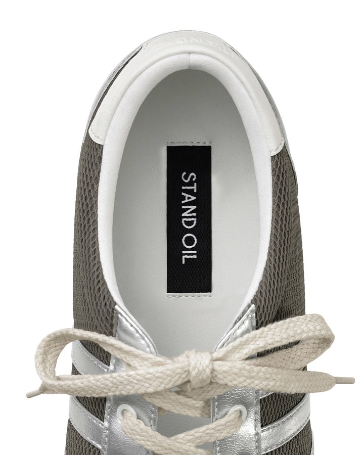 Stand Oil Morrow Square Sneakers — Silver