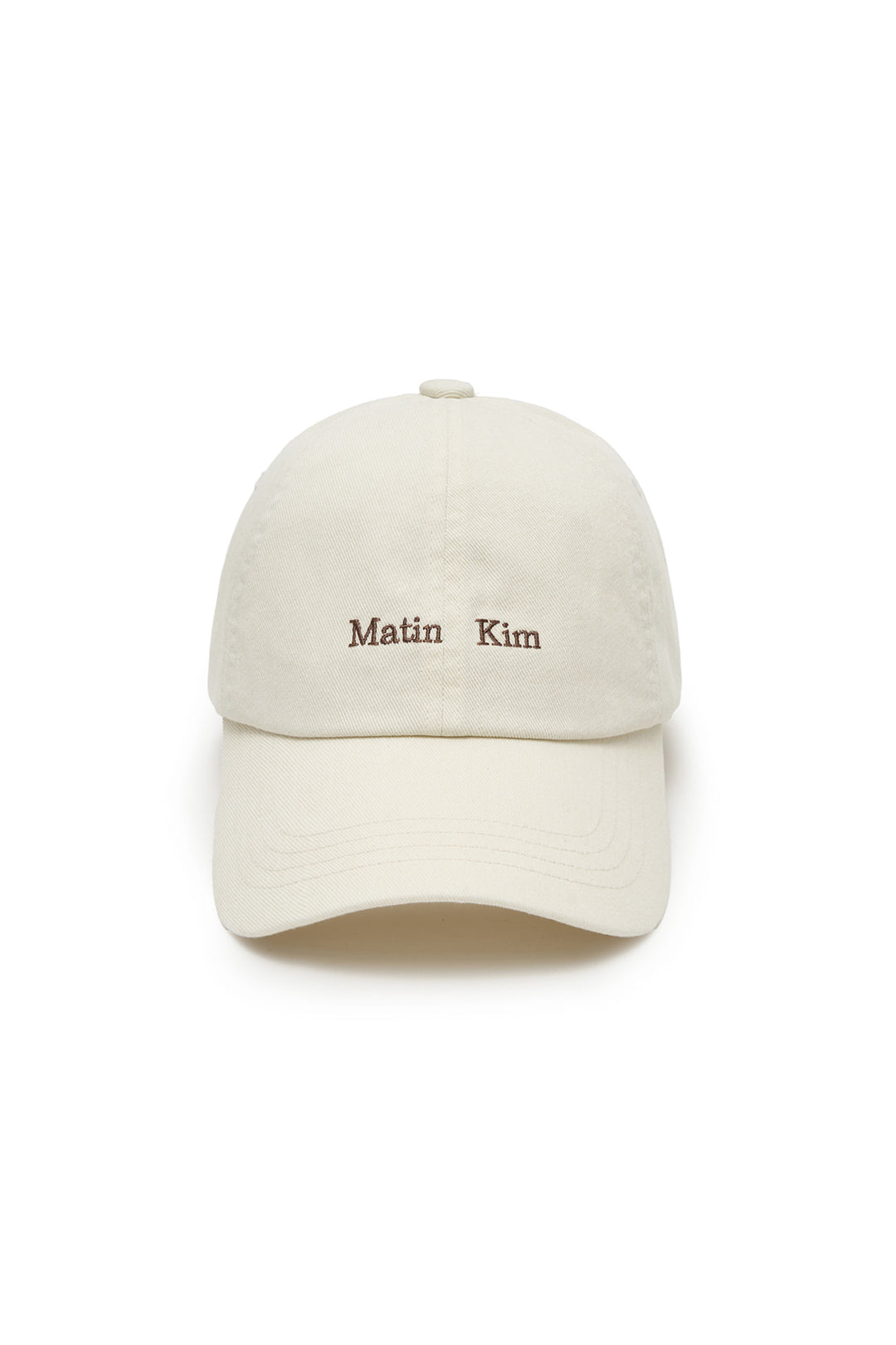 Matin Kim Mini Classic Logo Ball Cap — Cream