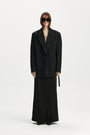 KIMMATIN Belted Double Jacket — Black
