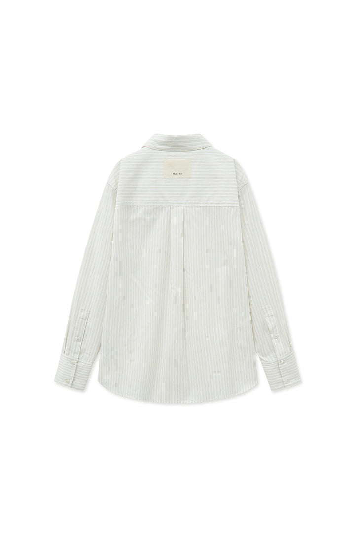 Matin Kim Pocket Line Point Shirt — Beige