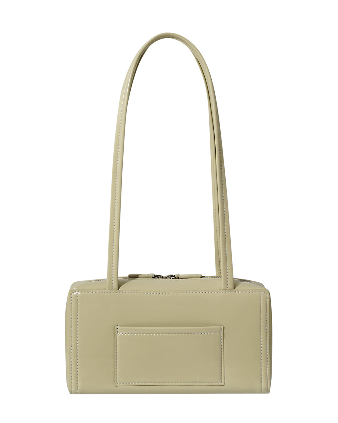 Stand Oil Post Bag — Square Box Shoulder Bag — Sand