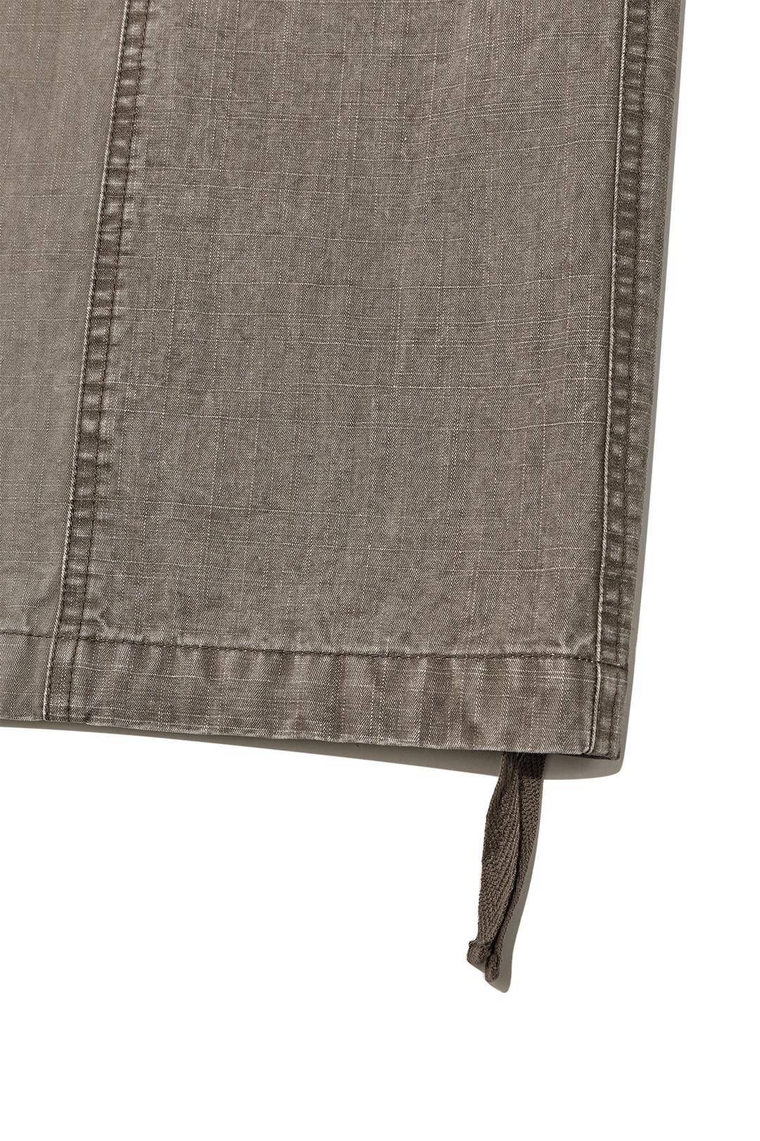 Matin Kim Patch Point Washed Cotton Pants — Brown