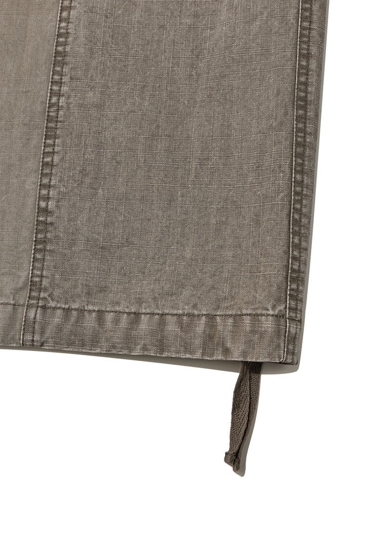 Matin Kim Patch Point Washed Cotton Pants — Brown