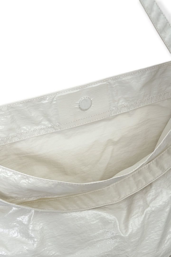 Matin Kim Glossy Light Two Way Bag — Ivory