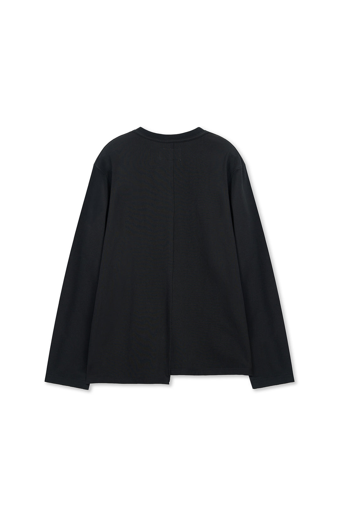 Matin Kim Asymmetric Logo Top — Black