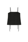 Matin Kim Button Sleeveless Blouse — Black