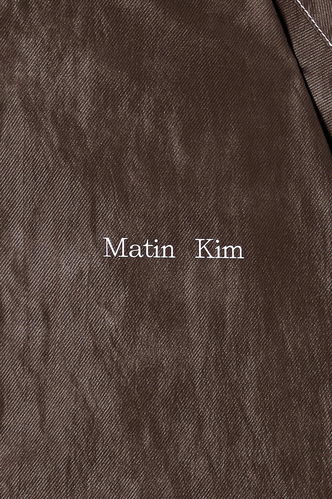 Matin Kim Stitch Point High Neck Jumper — Brown