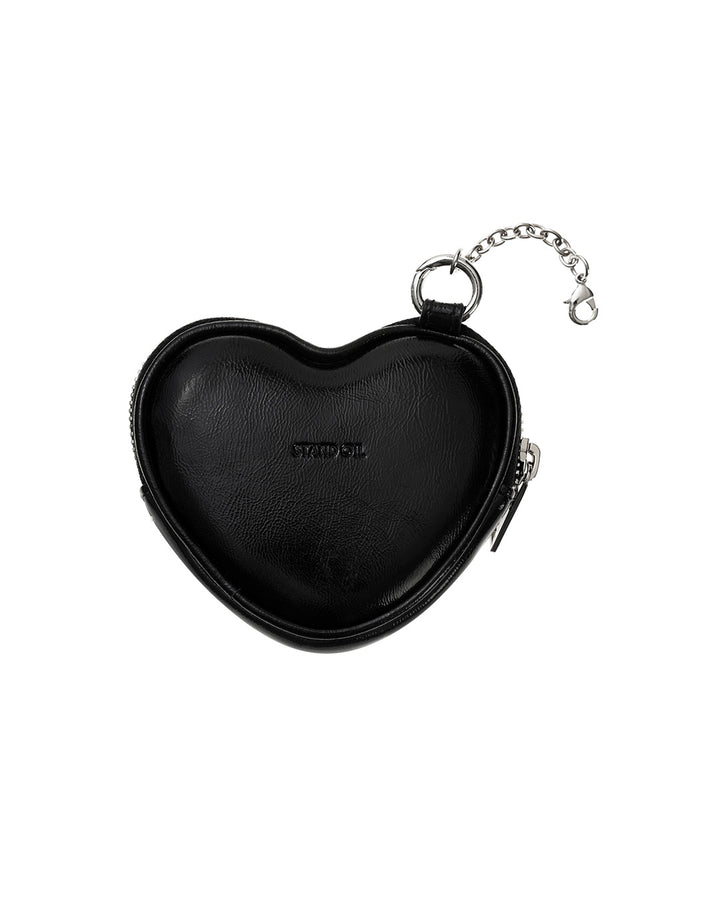 Stand Oil Heart Pods Keyring — Black