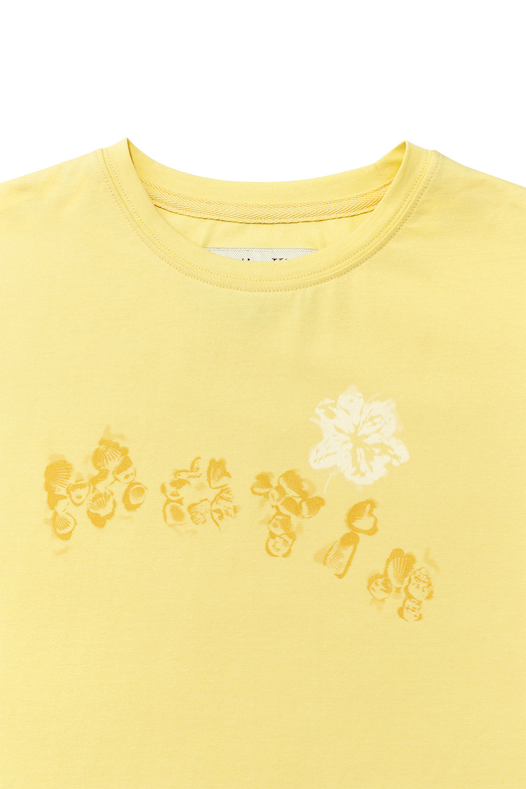 Matin Kim Bubbly Graphic Printing Top — Yellow