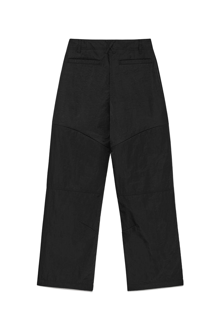 Matin Kim Zipper Detail Nylon Pants — Black