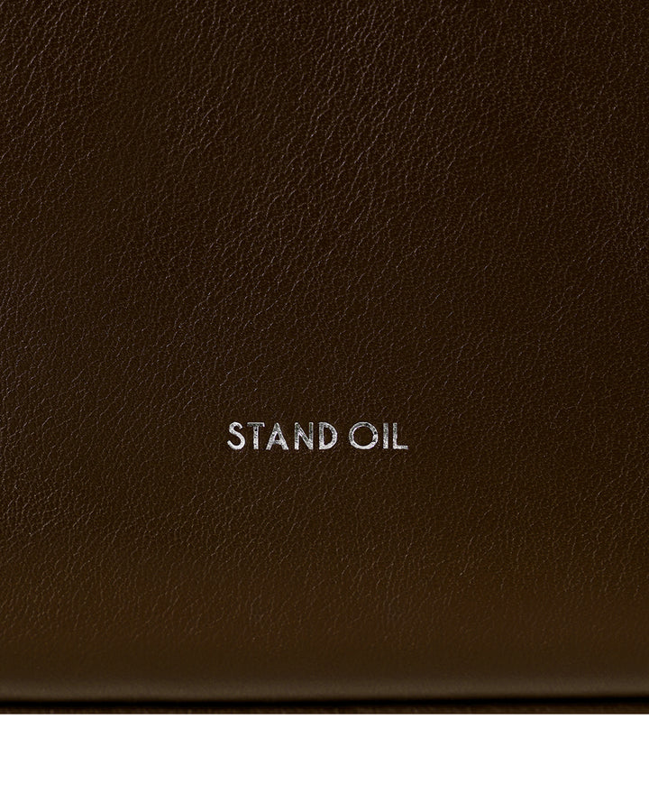 Stand Oil Ringo Bag Mini · Reversible Shoulder Bag — Raffia Brown