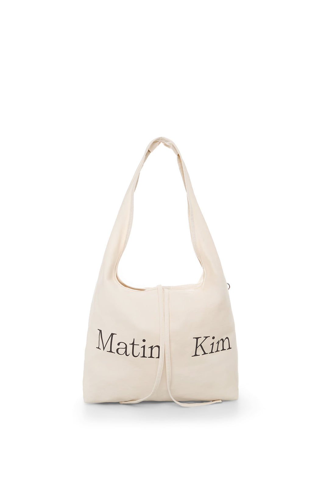 Matin Kim Logo Point Round Ecobag — Ivory