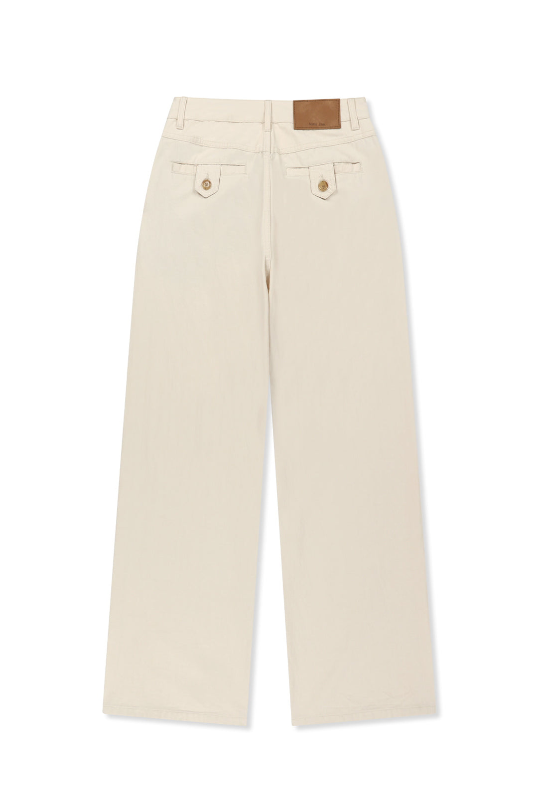 Matin Kim Stud Point Color Denim Pants — Cream