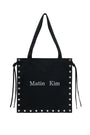 Matin Kim Eyelet Logo Canvas Ecobag — Black