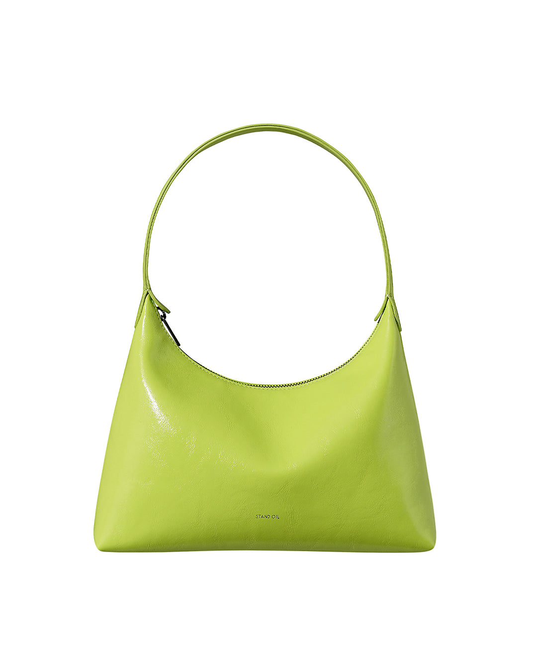 Stand Oil Plump Bag — Triangle Shoulder — Lime