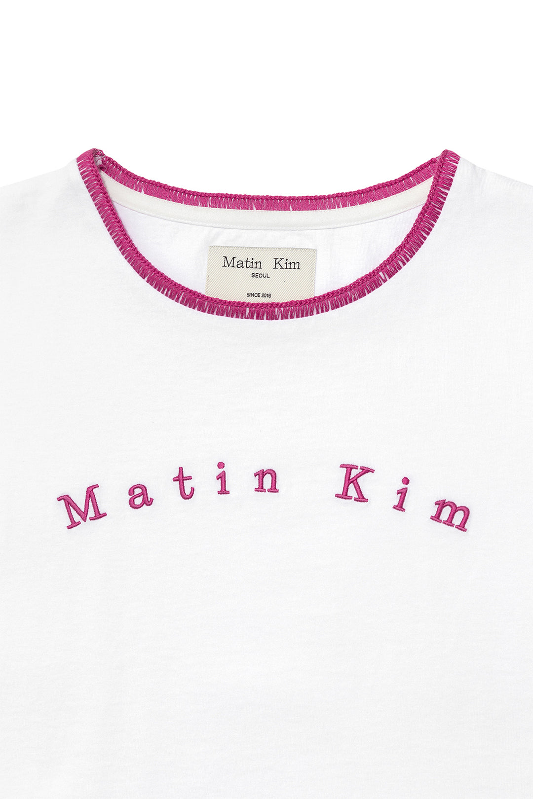 Matin Kim Color Point Arch Logo Top — White
