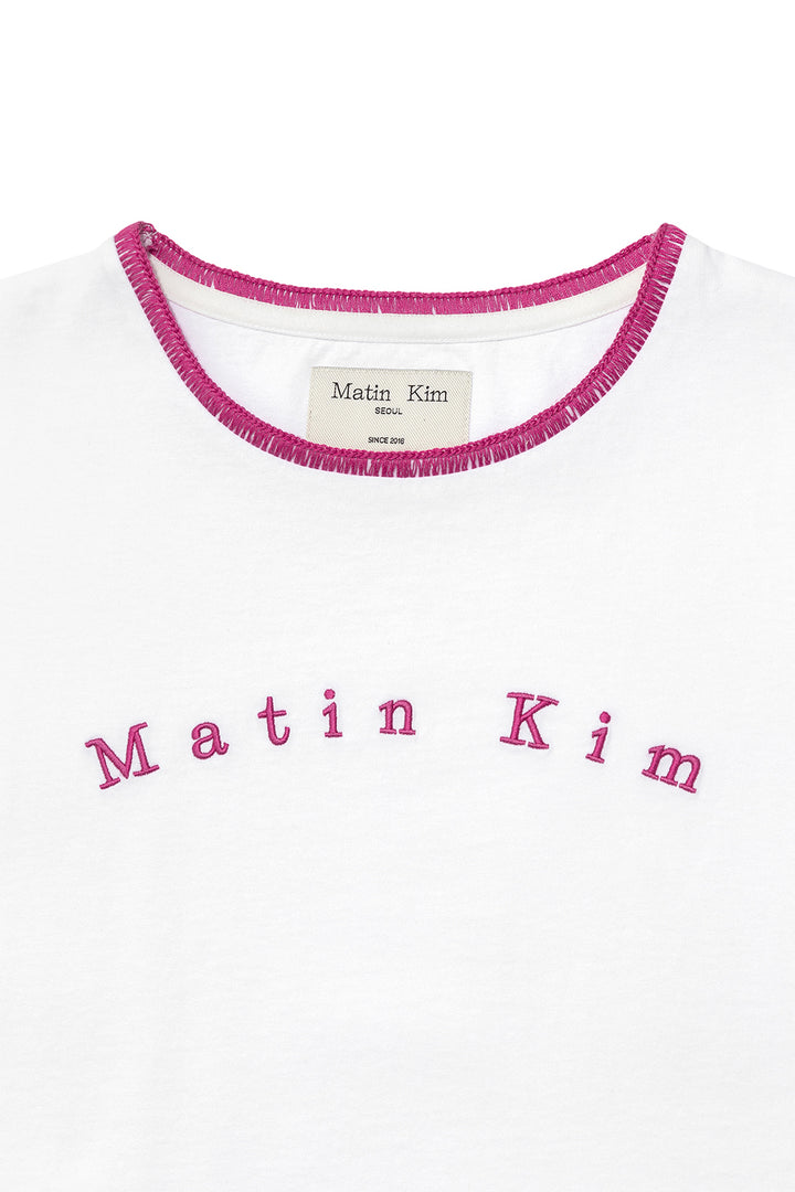 Matin Kim Color Point Arch Logo Top — White