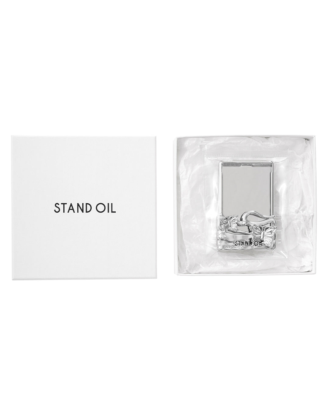 Stand Oil Fleeting Card Holder — MagSafe — Silver