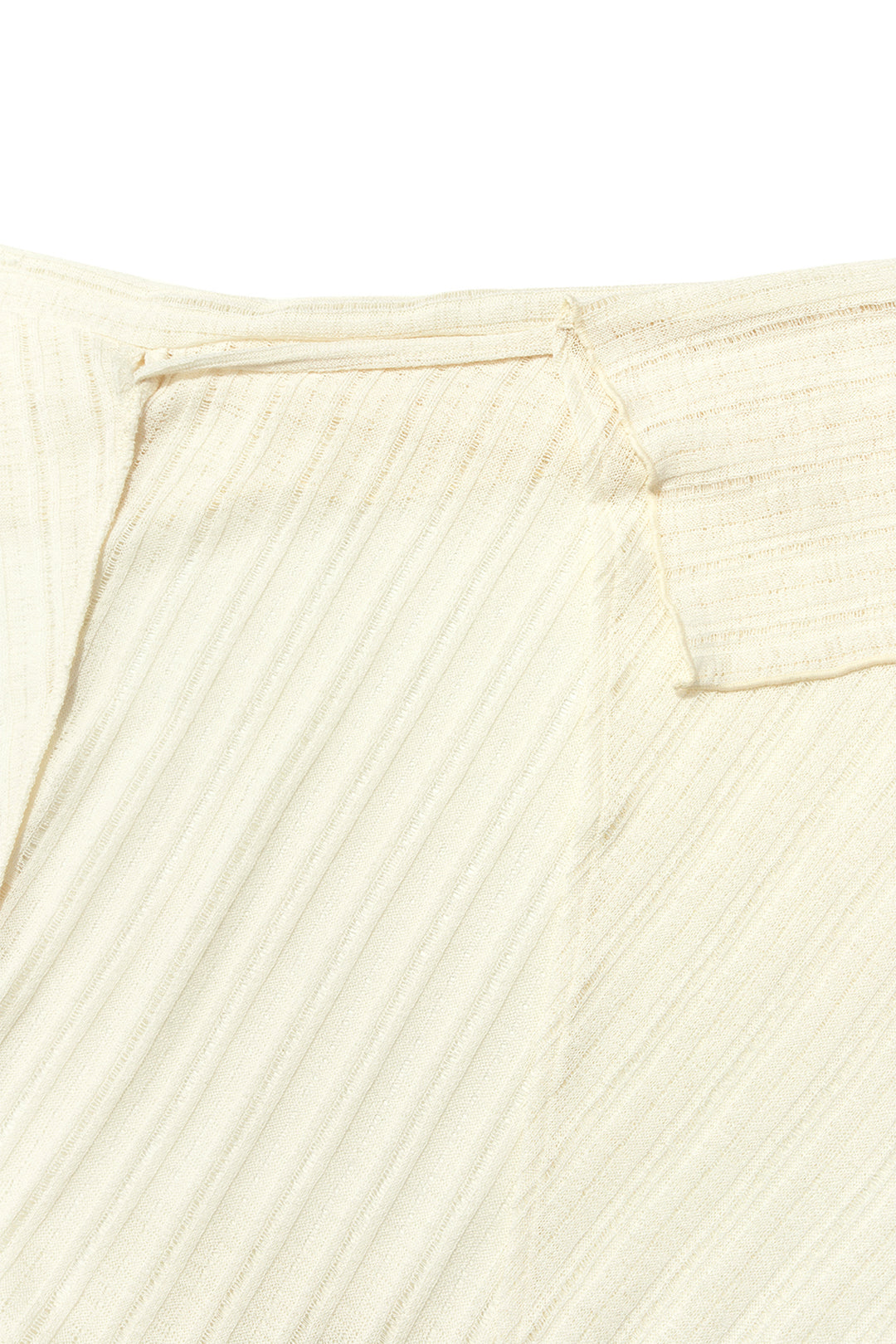 Matin Kim Foldover Layered Maxi Wrap Skirt — Ivory