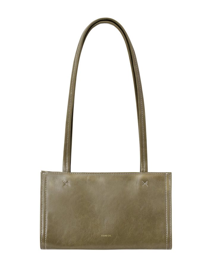 Stand Oil Oblong Tiny Shoulder Bag — Basil green