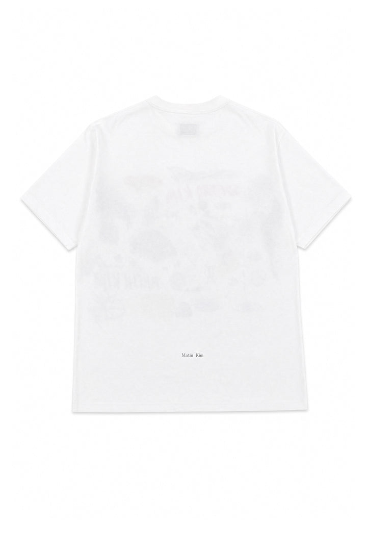 Matin Kim x Stefan Meier Artwork Top — White