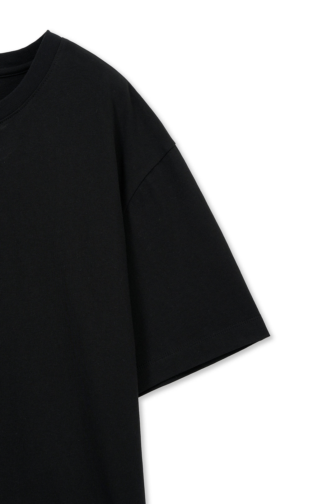 Matin Kim Label Point Lettering Top — Black