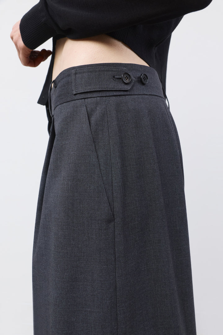 KIMMATIN Cargo Detail Bermuda Shorts — Charcoal