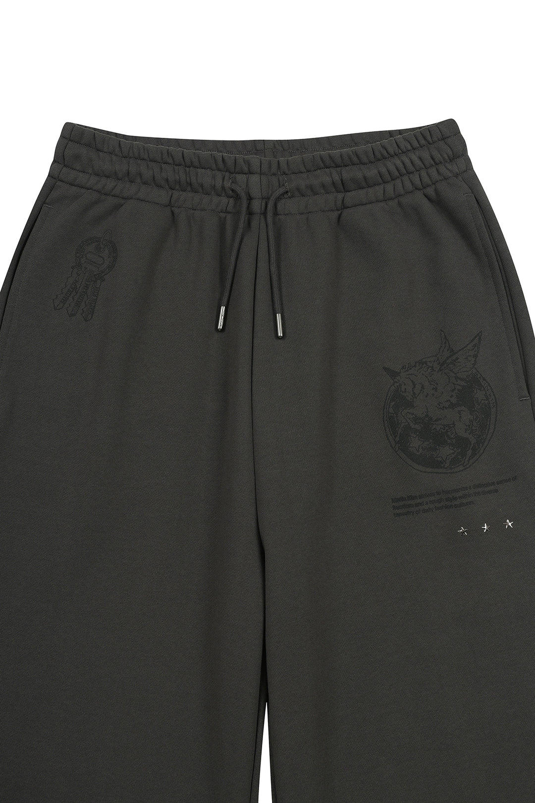 Matin Kim Graffiti Artwork Sweatpants — Charcoal
