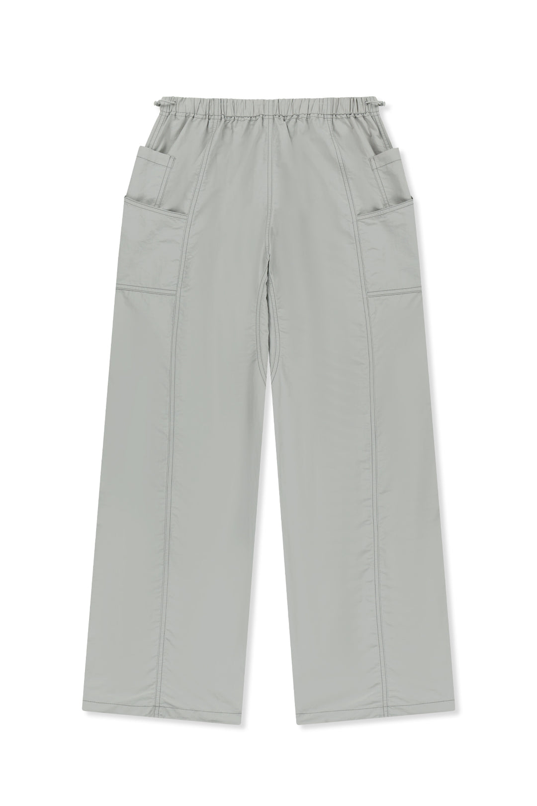 Matin Kim Multi Panel Parachute Pants — Light Grey