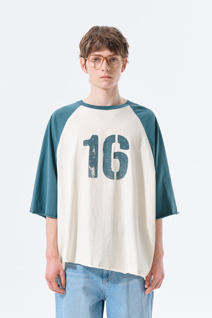 Matin Kim Raw Edge Raglan Top — Cream