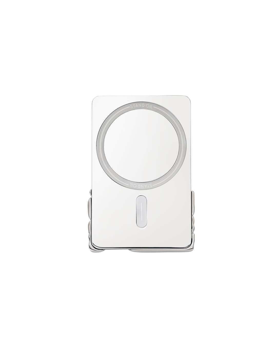 Stand Oil Fleeting Card Holder — MagSafe — Silver