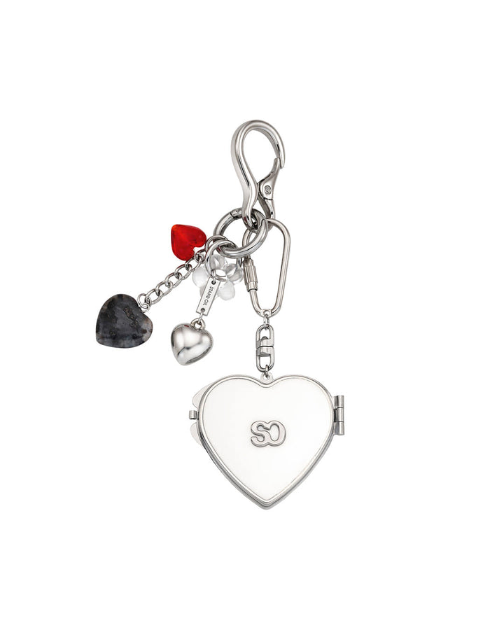 Heart Berry Keyring · 하트 베리 키링 — Silver