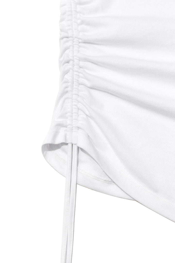 Matin Kim String Off-Shoulder Slim Top — White