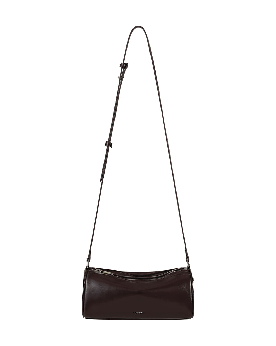 Stand Oil Chunky Bag — Glossy Wrinkled Leather — Maroon