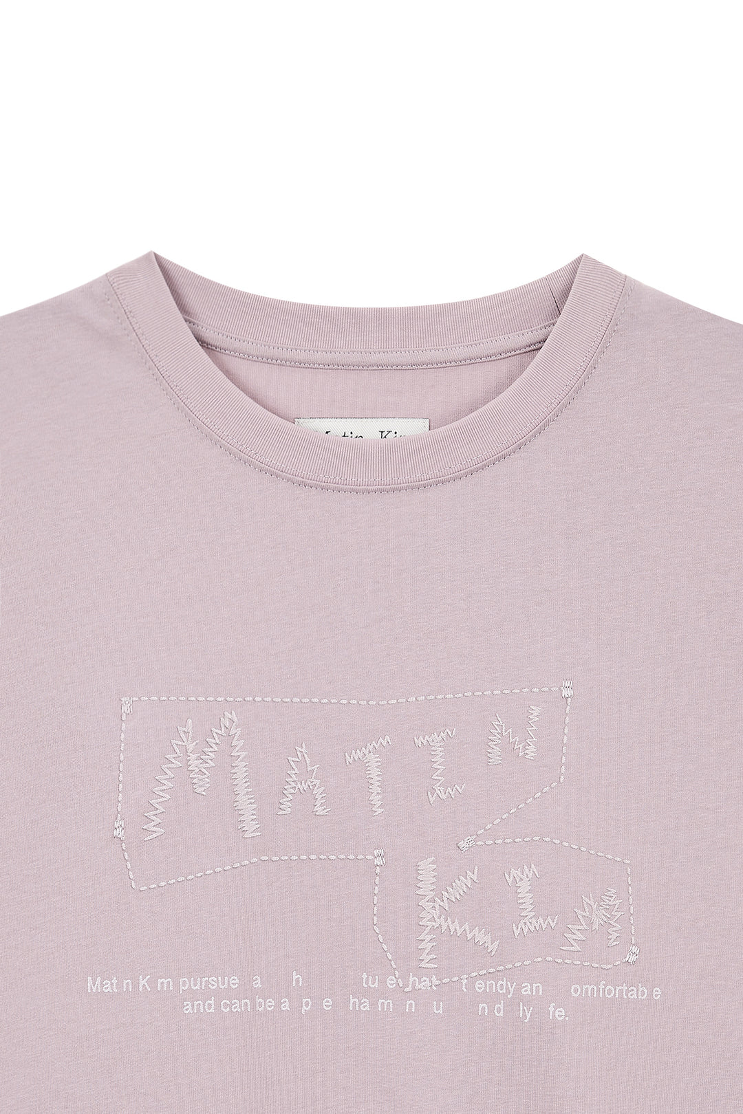 Matin Kim Doodle Logo Graphic Top Lilac