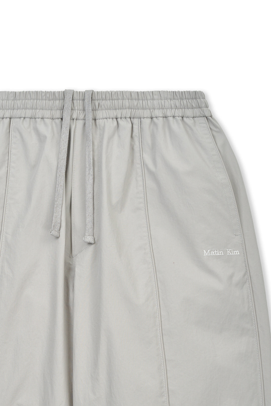 Matin Kim Multi Panel Wide Pants — Light Grey