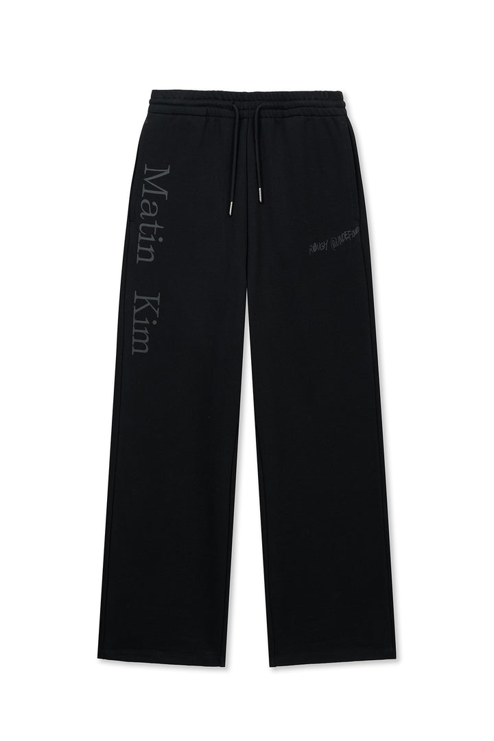Matin Kim Essential Logo Sweatpants — Black
