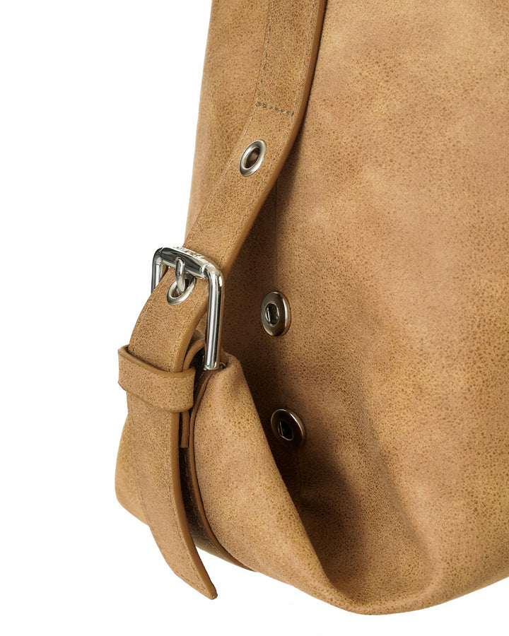 Stand Oil Mushy Bag — Nubuck Slouch Tote — Camel