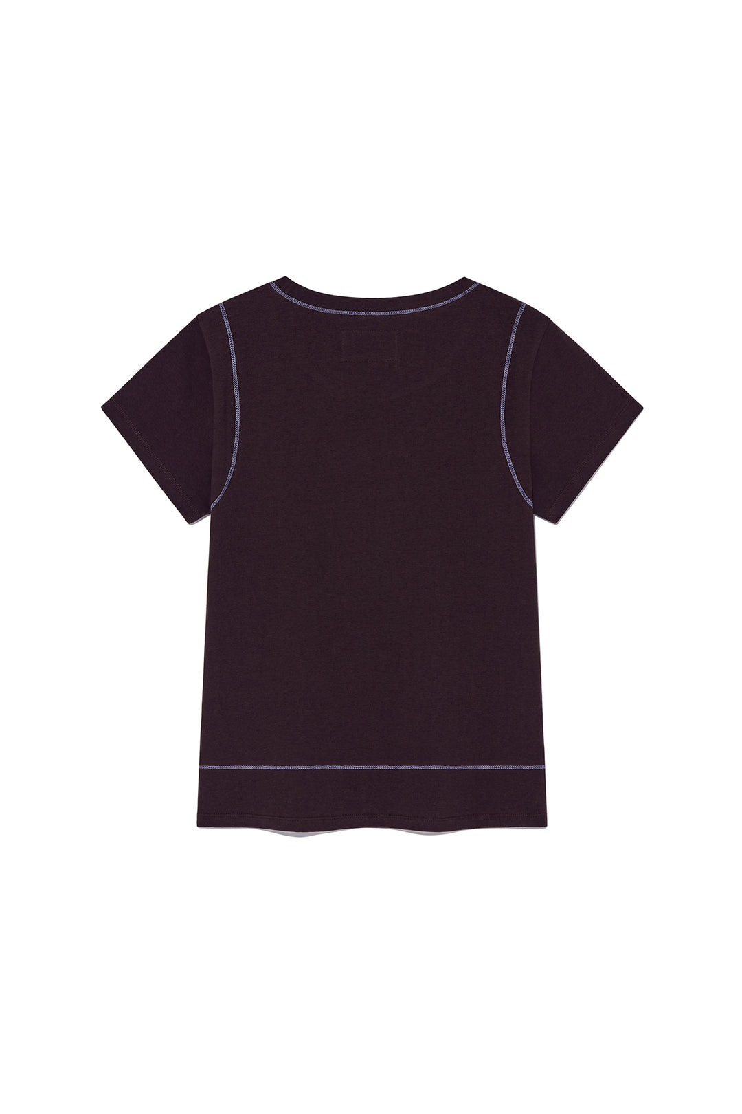 Matin Kim Stitch Point Small Logo Top — Brown
