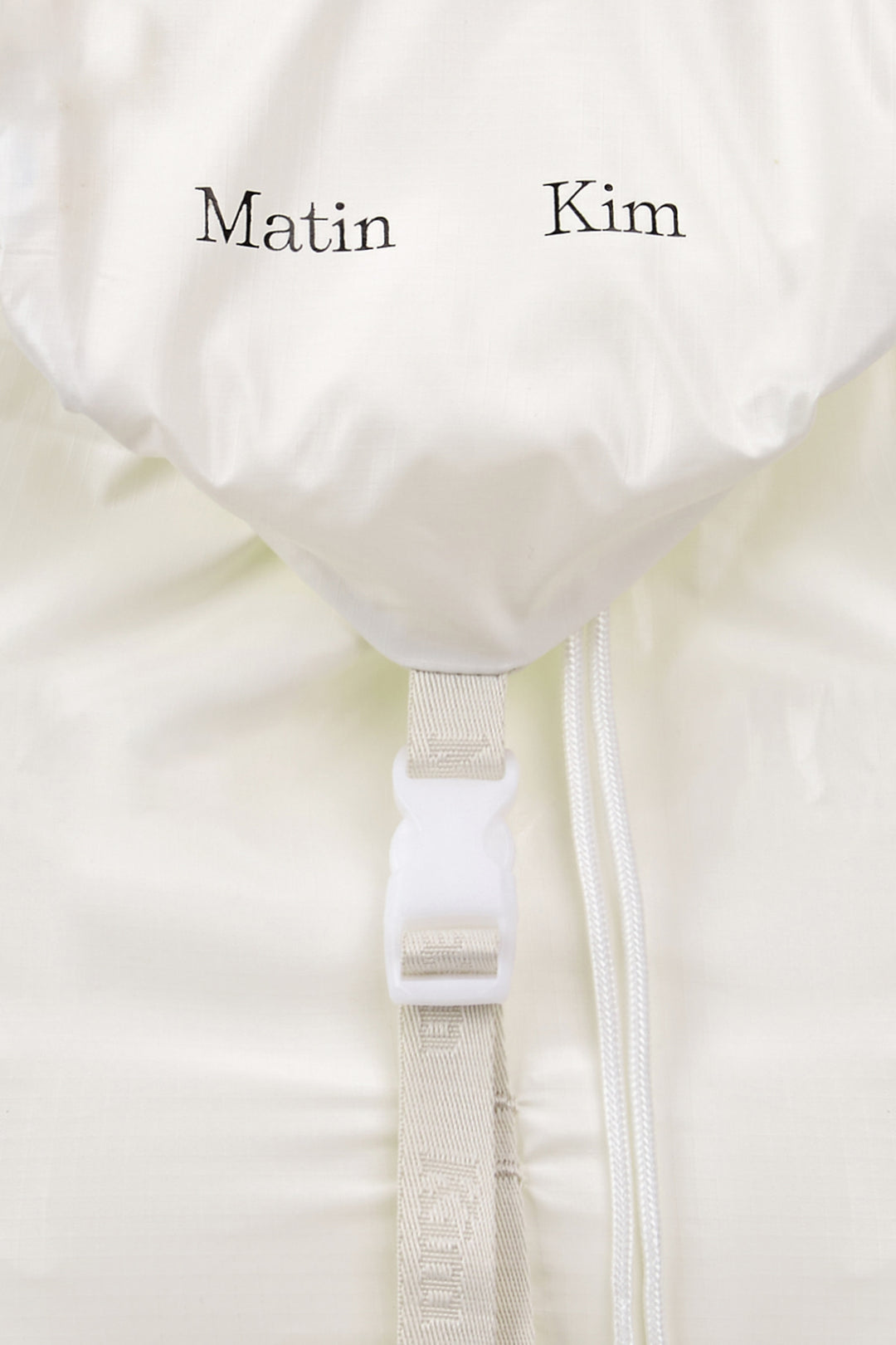 Matin Kim Glossy Packable Backpack — White