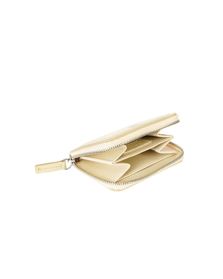 Stand Oil Post Wallet — Glossy Mini Cardholder — Butter