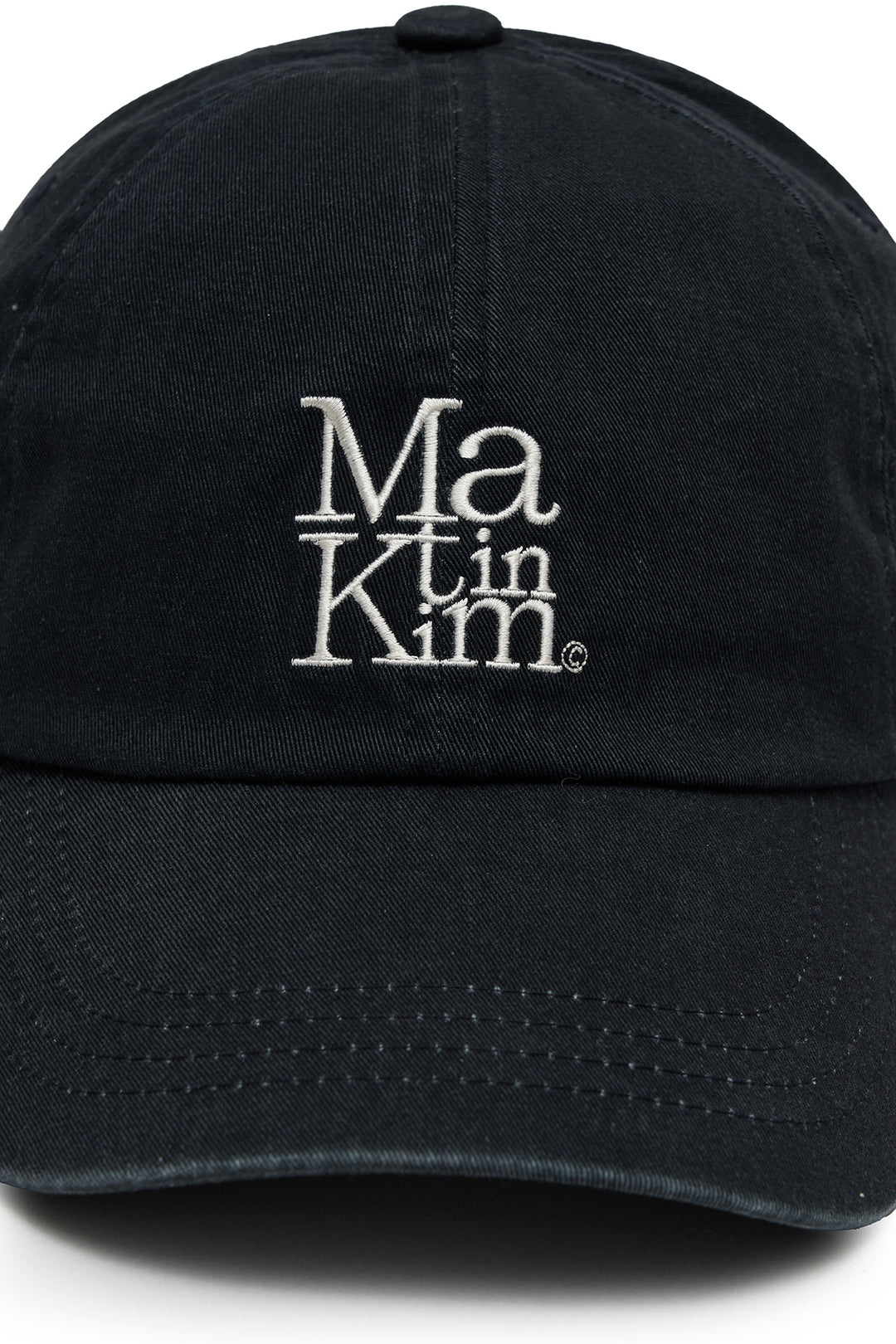 Matin Block Logo Ball Cap — Dark Navy