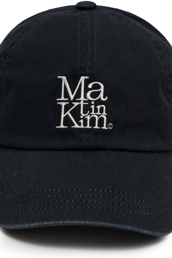 Matin Block Logo Ball Cap — Dark Navy