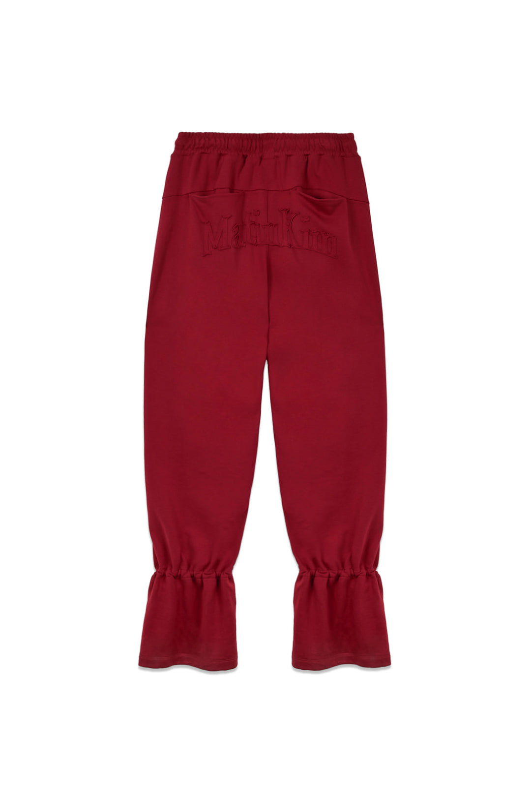 Matin Kim String Detail Sweatpants — Red