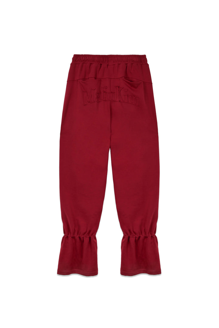 Matin Kim String Detail Sweatpants — Red