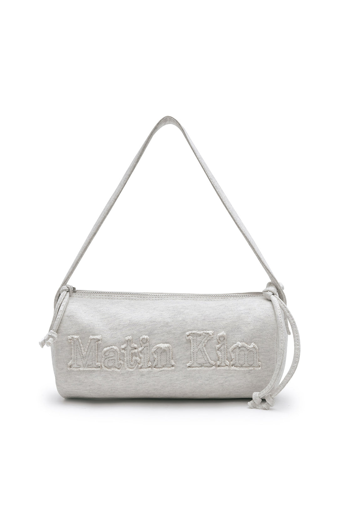 Matin Kim Appliqué Logo Jersey Duffle Bag — Beige